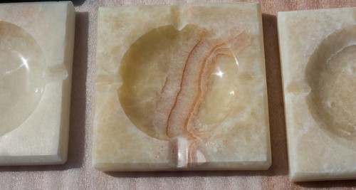 Set of marble stone ashtrays for sale in view