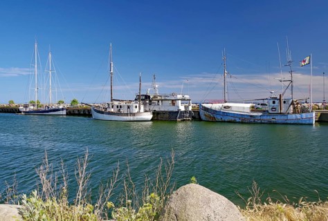 Small harbour with fishing boats