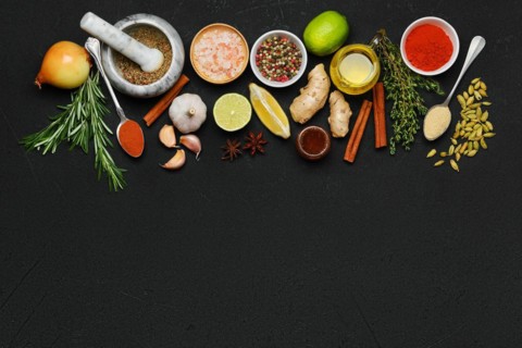 Cooking background with spice