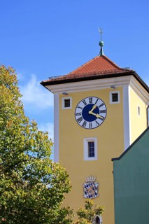 The historic central gate of the town of Kelheim between the Altmuehl and Main rivers. Kelheim