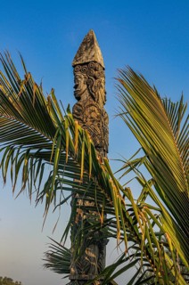 Wooden statues in Fort Dauphin