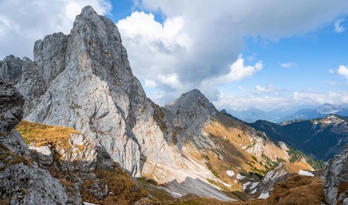 Rocky summit of the Gimpel