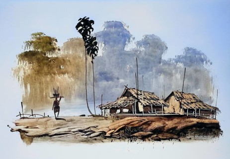 Fisherman returns with his catch