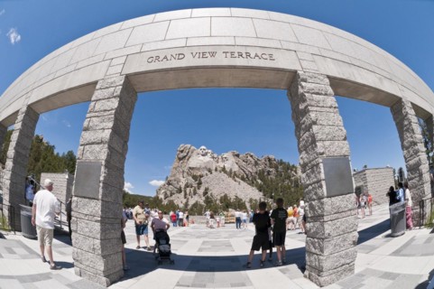 Mount Rushmore National Memorial from Grand View Terrace