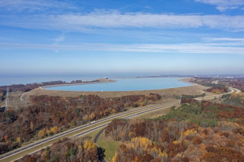 Consumers Energys pumped storage hydroelectric plant on Lake Michigan