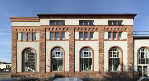 Old power station with turbine hall and boiler house
