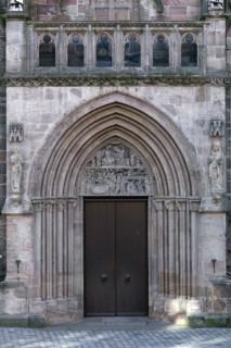 St. Marys portal from 1320 of the Sebaldus Church
