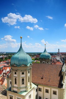 The towers of Augsburg City Hall