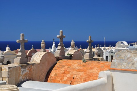 Graves in the cemetery of Bonifacio
