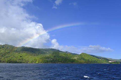 Rainbow over the Samana Peninsula