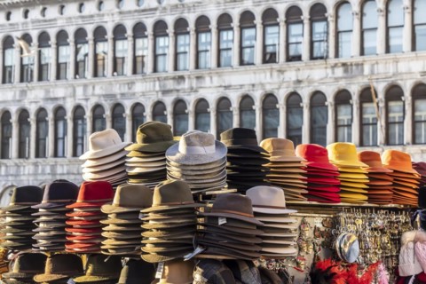 Hats in bright colours