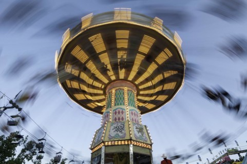 Carousel at dusk
