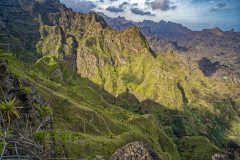 Mountain Landscape Santo Antao Island Cape Verde
