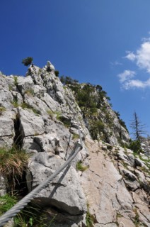 Via ferrata at Kofel