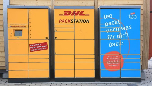 Parcel station of the German Post