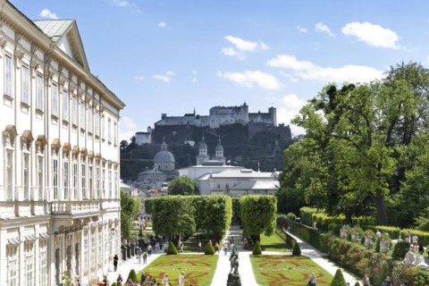 Mirabell Palace with Mirabell Gardens