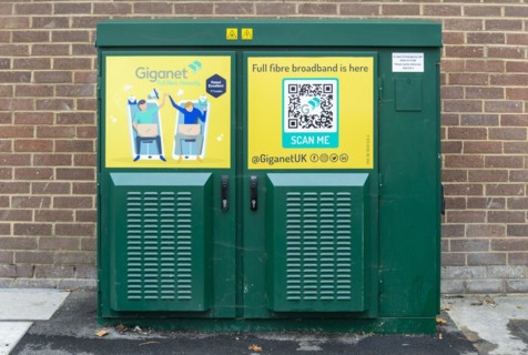 Project Gigabit full fibre broadband street cabinet
