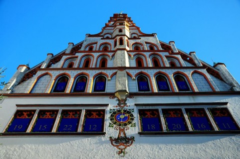 Facade with Advent calendar
