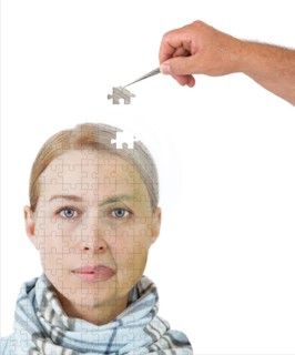 Portrait of a woman as a puzzle