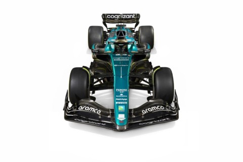 Aston Martin Aramco Cognizant Formula Oneâ„¢ Team reveals the AMR23 Formula One car for season 2023