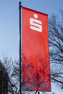 Flag with logo Sparkasse