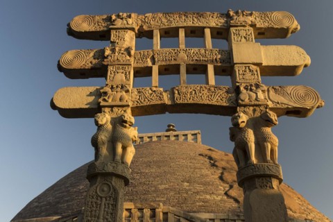 Elaborately carved South Torana