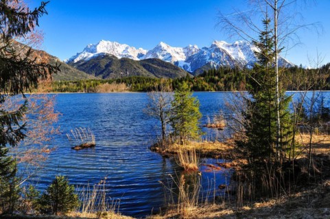 Lake Barmsee in Upper Bavaria