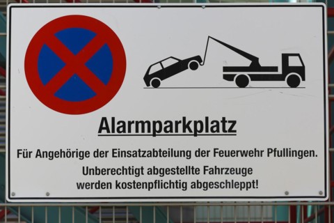 Sign Alarm parking