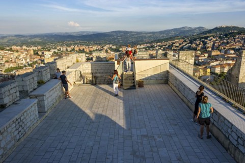 Viewing terrace of Castello Monforte