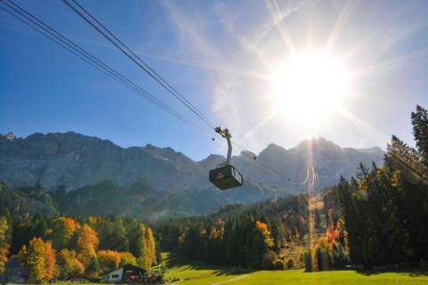 Gondola lift to the Zugspitze