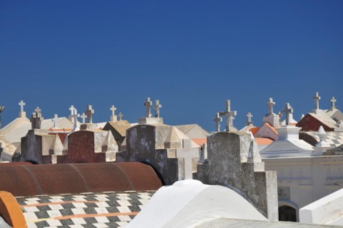 Graves in the cemetery of Bonifacio