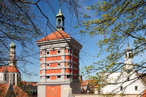 View of the historic old town of Augsburg