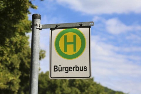 Sign bus stop