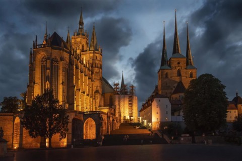 St. Marys Cathedral in Erfurt and the Severi Church in Erfurt