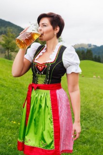 Beautiful young Bavarian girl