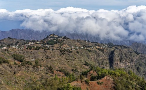Mountain Landscape Santo Antao Island Cape Verde