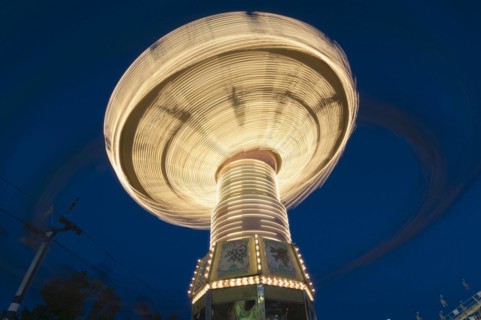 Carousel at night