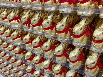 Lindt brand Easter bunnies