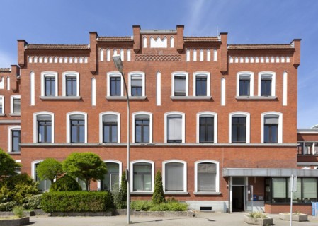 Factory facilities and administration building of the food production Homann Feinkost