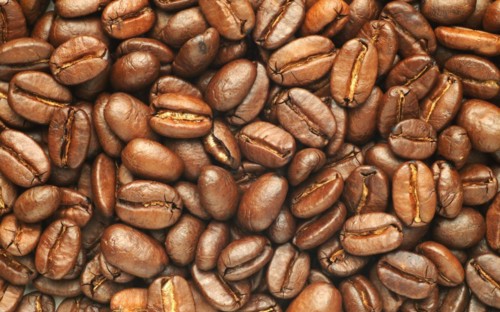 Roasted coffee beans