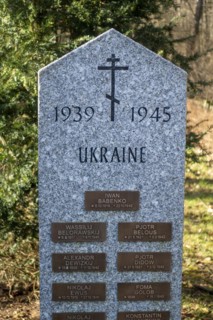 Memorial and resting place for 76 Russian soldiers who died here in captivity during the Second World War