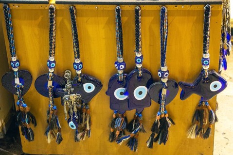 Evil eye bead as Amulet souvenir from Turkey