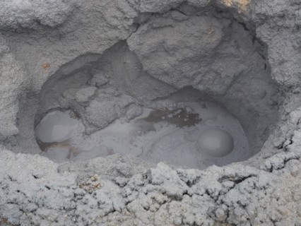 Smacking and bubbling mud springs
