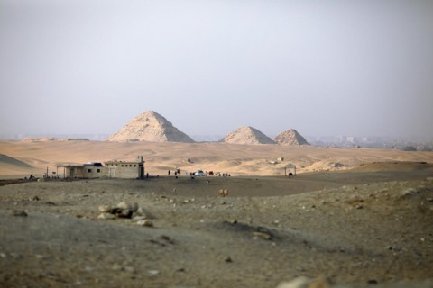 Pyramids at the necropolis of Sakkara