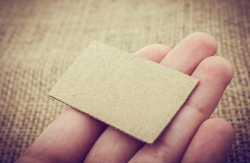 Little note paper on a linen canvas