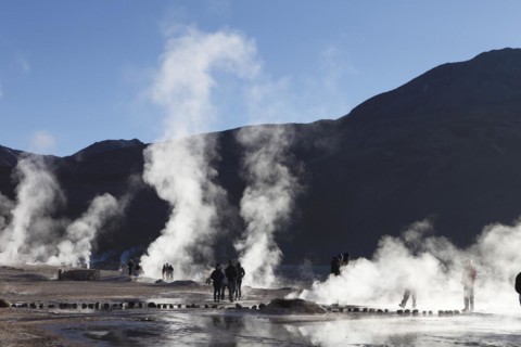 Steam fountains