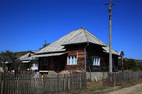 Wooden farmhouse