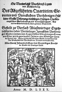Facsimile of the cover picture of the Jesuitenhuetlein
