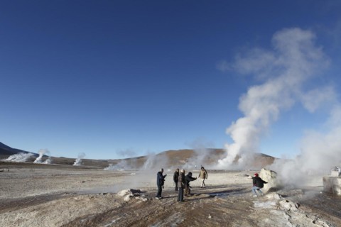 Steam fountains