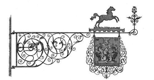 The guild shield of the carpenters in Wolfenbuettel